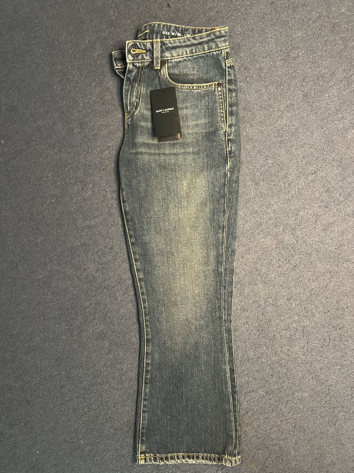 Saint Laurent Paris Saint Laurent D25 Bootcut Cropped Jeans Blue 27” NWOT Size 27" / US 4 / IT 40 - 3 Thumbnail