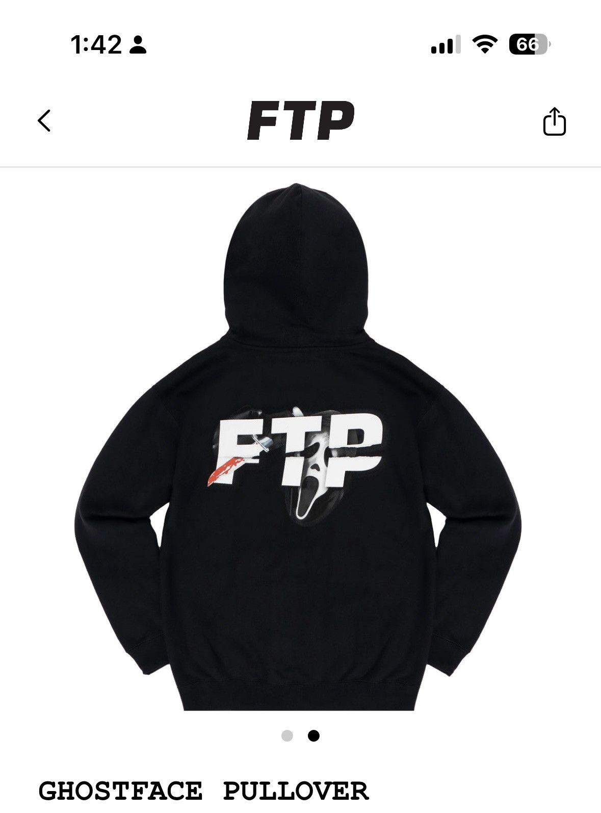 Fuck The Population Ghostface Ftp hoodie brand new Size US XL / EU 56 / 4 - 2 Thumbnail