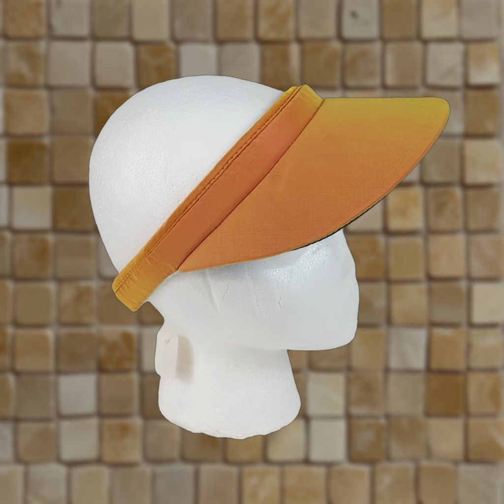 Etro VINTAGE 90s Y2K Iridescent Yellow Golf Visor One Size Preppy Brim Retro Cap Hat Size ONE SIZE - 1 Thumbnail