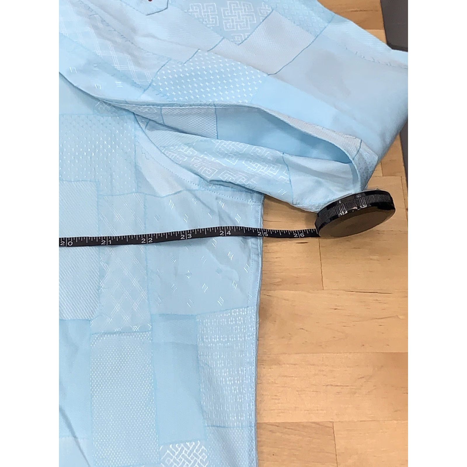 Robert Graham Robert Graham Mens Button-Up Shirt XL Classic Fit Light Blue Patchwork Shirt Size US XL / EU 56 / 4 - 7 Thumbnail