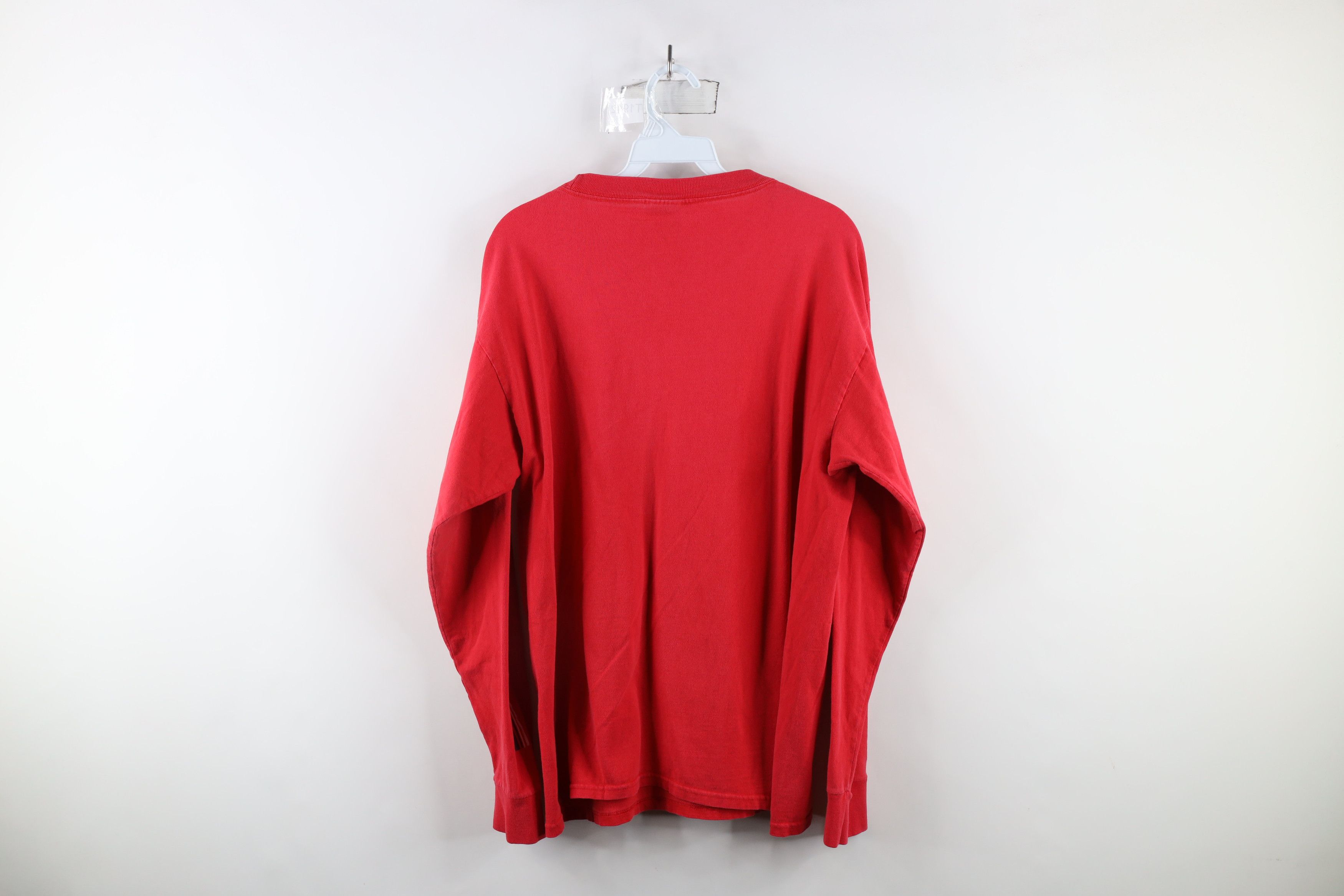 Nike × Vintage Vintage Nike Swoosh Fresno State Long Sleeve T-Shirt Red Size US M / EU 48-50 / 2 - 11 Thumbnail