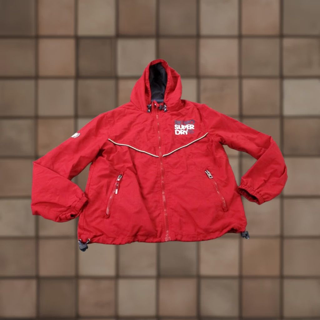 Superdry Superdry Jacket Mens XL Red Nylon Windbreaker Athletic Logo Track Size US XL / EU 56 / 4 - 1 Thumbnail