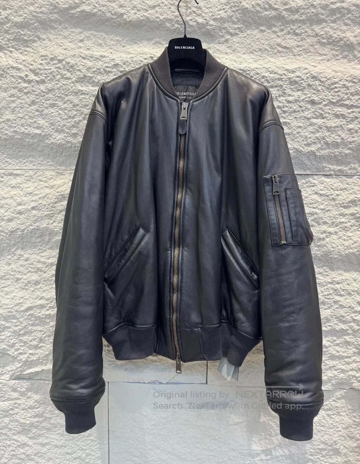 Balenciaga balenciaga black leather er jacket. Size US M / EU 48-50 / 2 - 1 Thumbnail