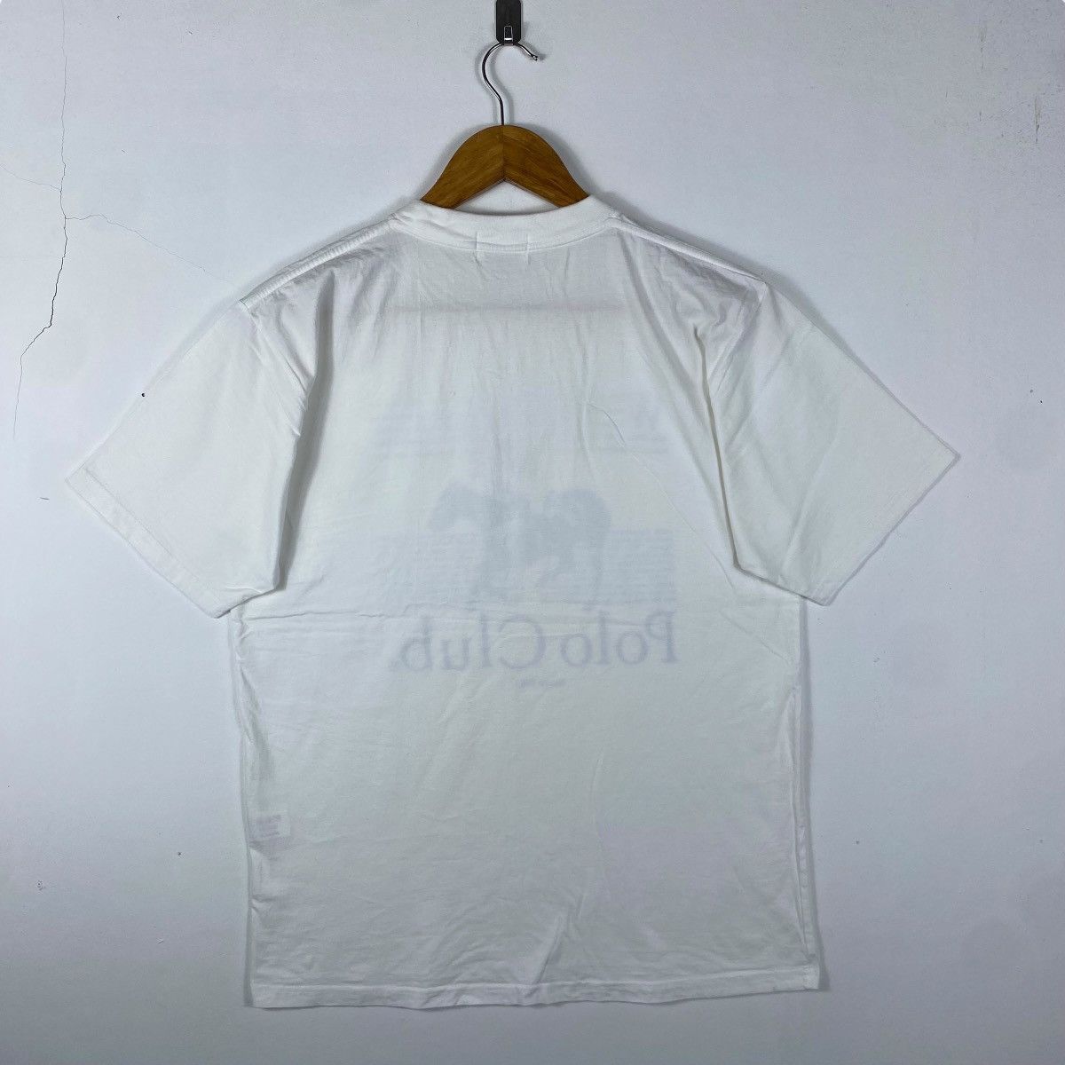 Vintage Vintage 90's POLO CLUB Graphic Tee Shirt Large Size Size US L / EU 52-54 / 3 - 4 Thumbnail