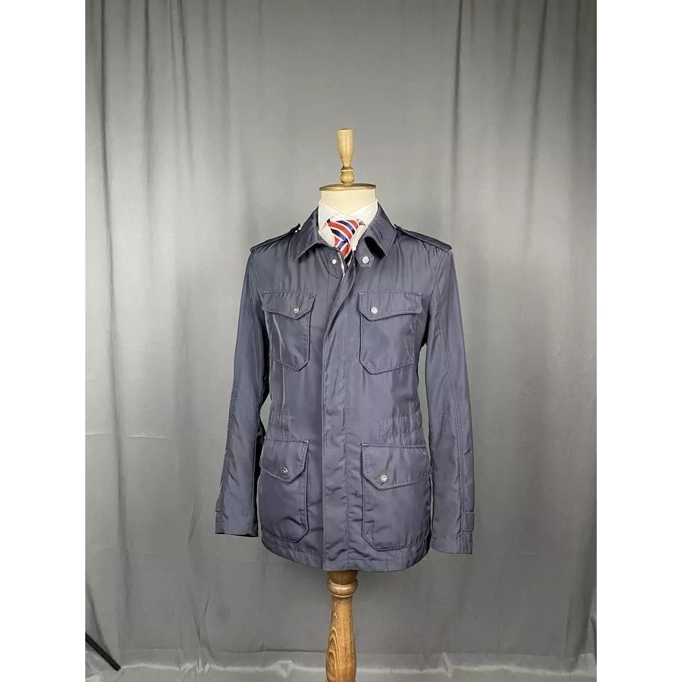 Allegri Allegri Milano Men's Blue Nylon Multipocket Field Jacket Siz Size US L / EU 52-54 / 3 - 4 Thumbnail