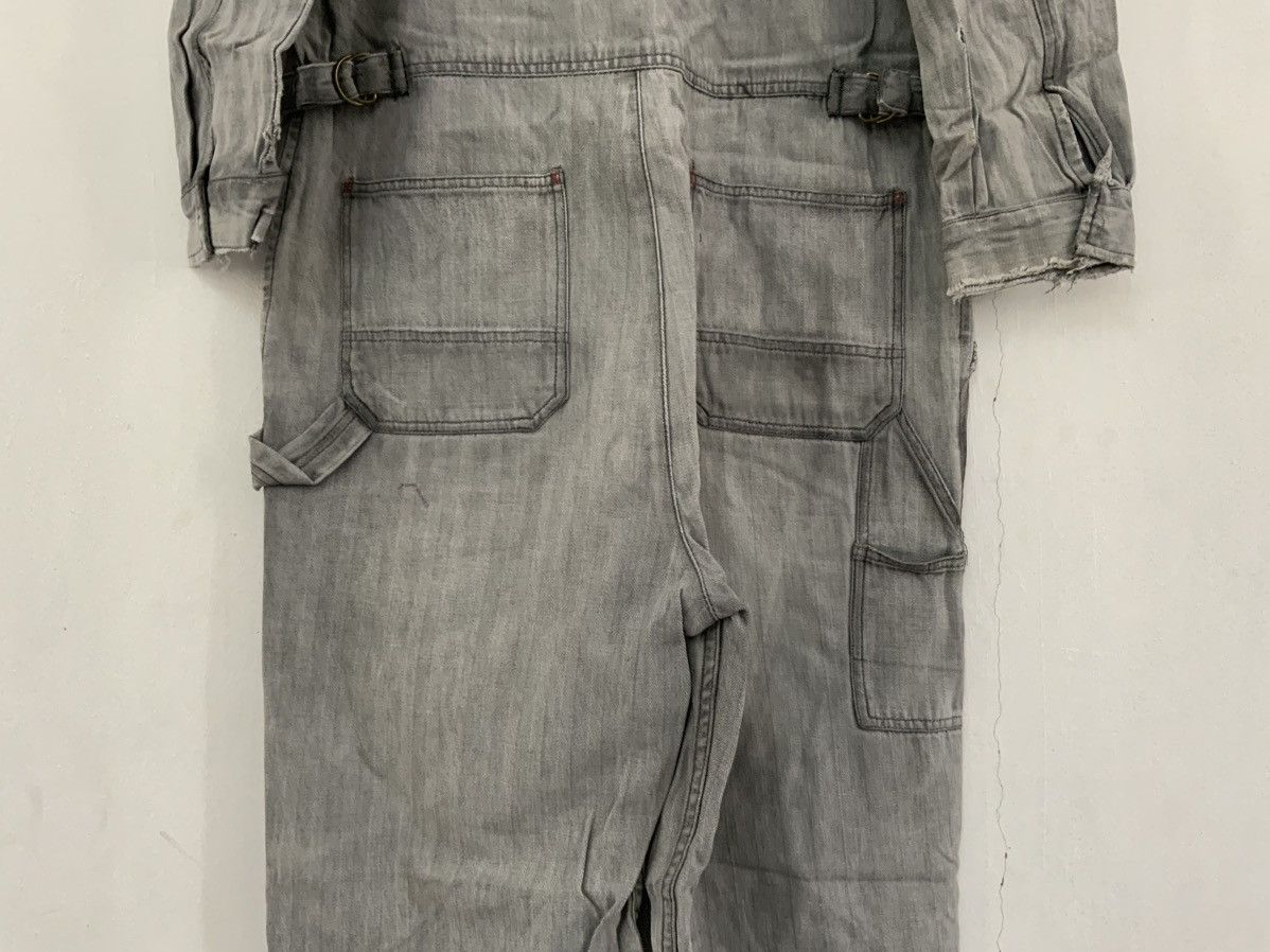 Japanese Brand Evenriver Fade Distressed Denim Coveralls Size US 40 / EU 56 - 10 Thumbnail
