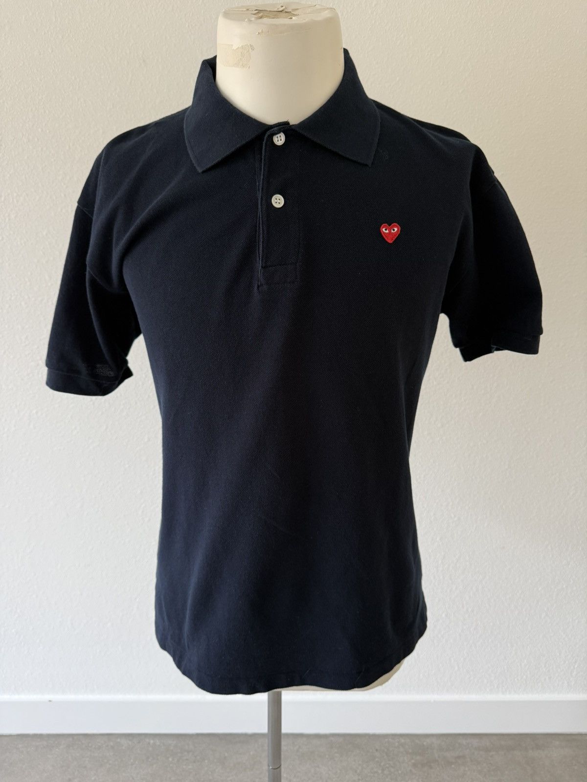 Comme des Garcons PLAY Navy Play Polo Size US XL / EU 56 / 4 - 1 Thumbnail