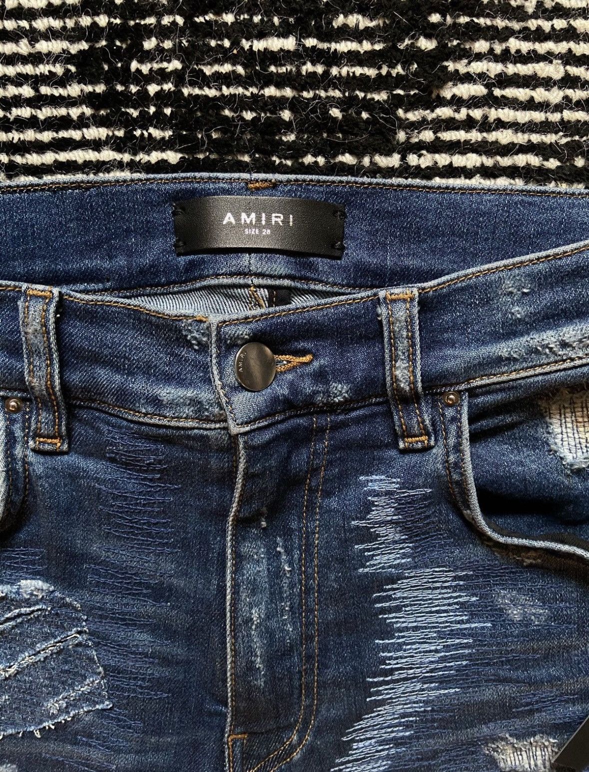 Amiri Amiri MXO Med Indigo Jeans Size US 28 / EU 44 - 6 Thumbnail