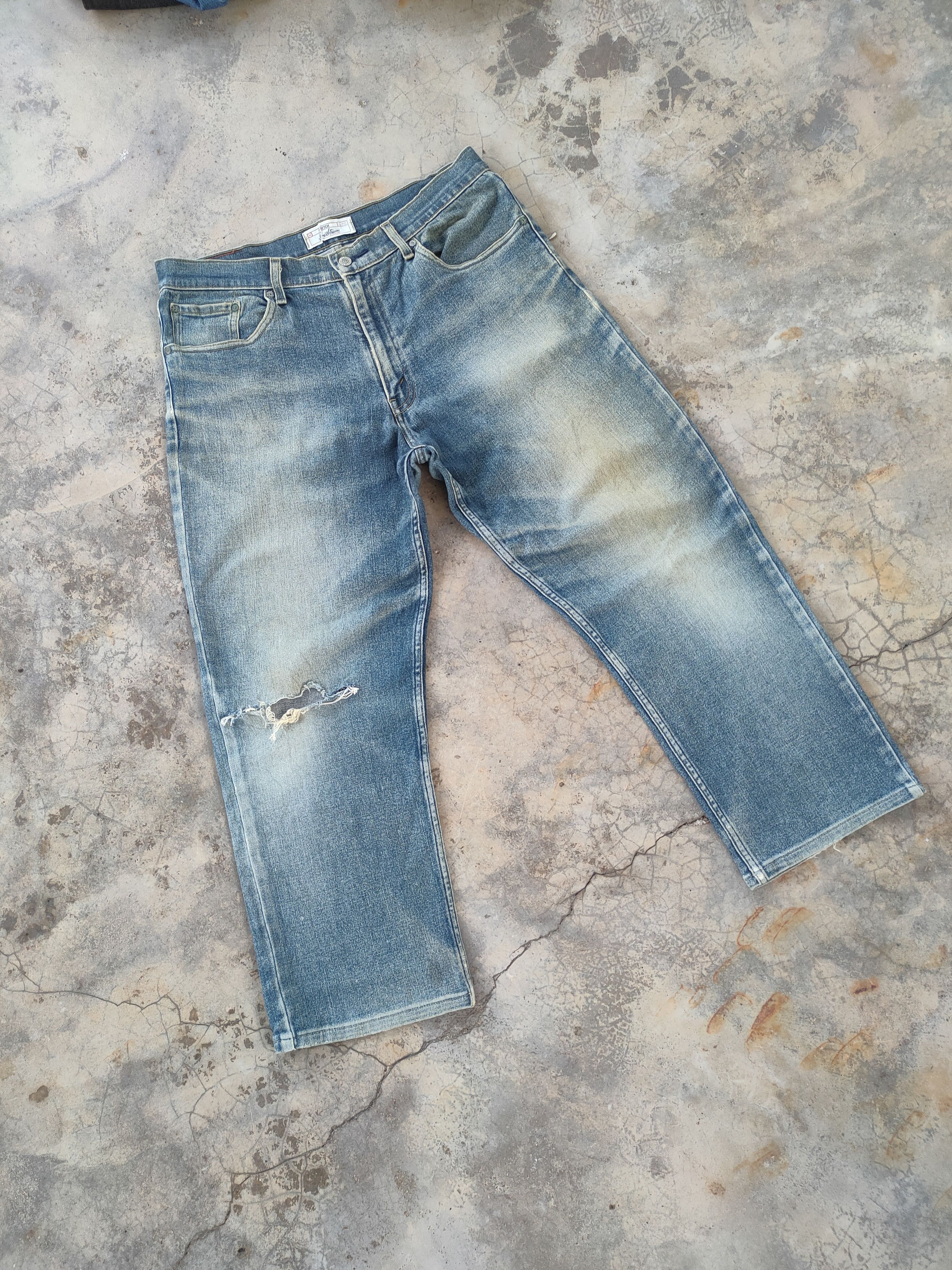 Levi's W36 VINTAGE SIGNATURE FADED RIPPEP JEAN DENIM PANTS Size US 36 / EU 52 - 2 Thumbnail