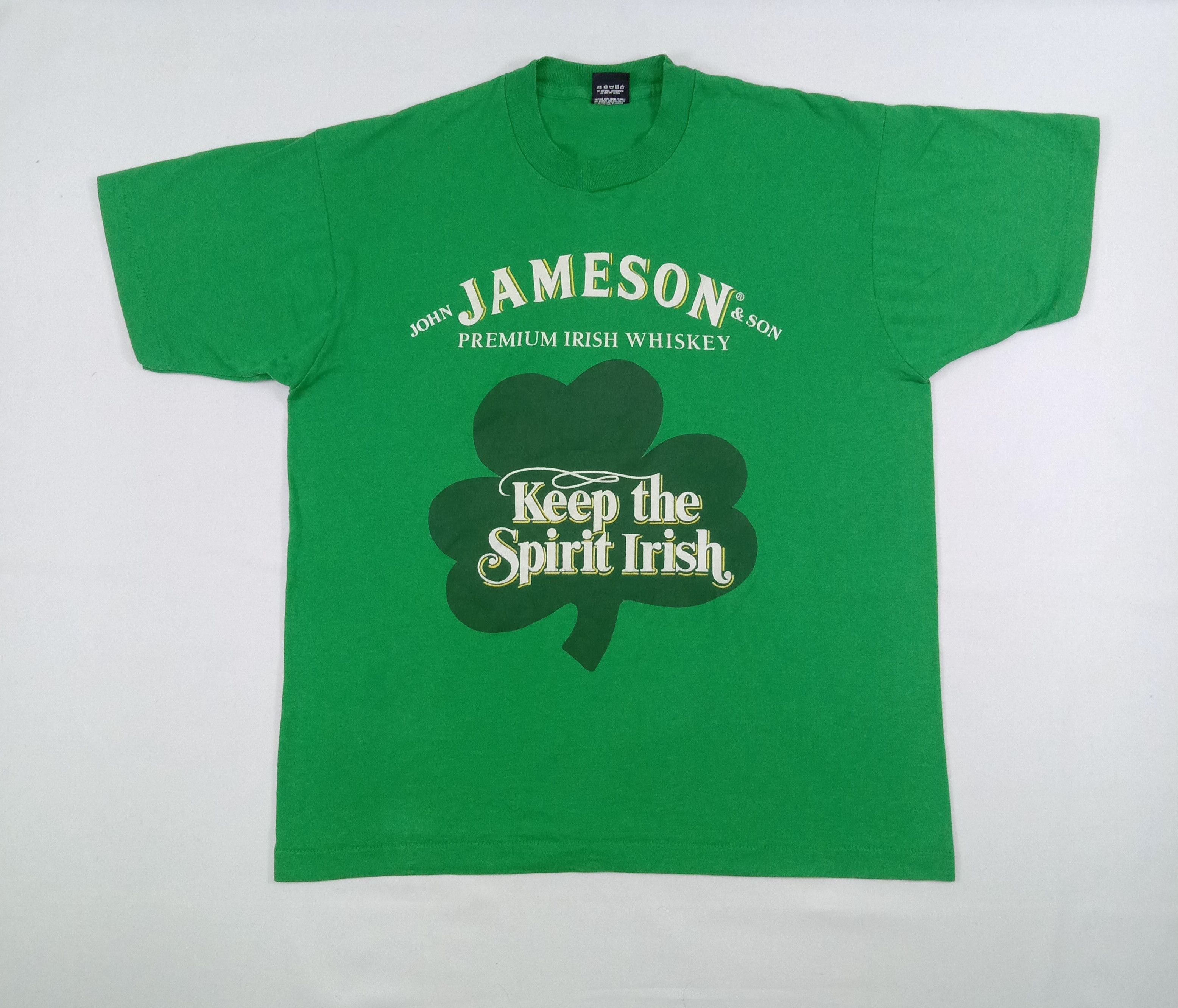 Jameson Irish Whiskey Vintage 90s Screen Star Jameson Irish Whiskey T Shirt Size US XL / EU 56 / 4 - 1 Thumbnail