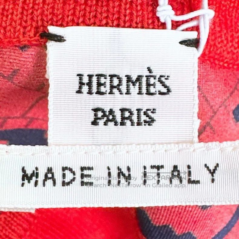 Hermes Hermes Red silk mixed knit cardigan Size XS / US 0-2 / IT 36-38 - 5 Thumbnail