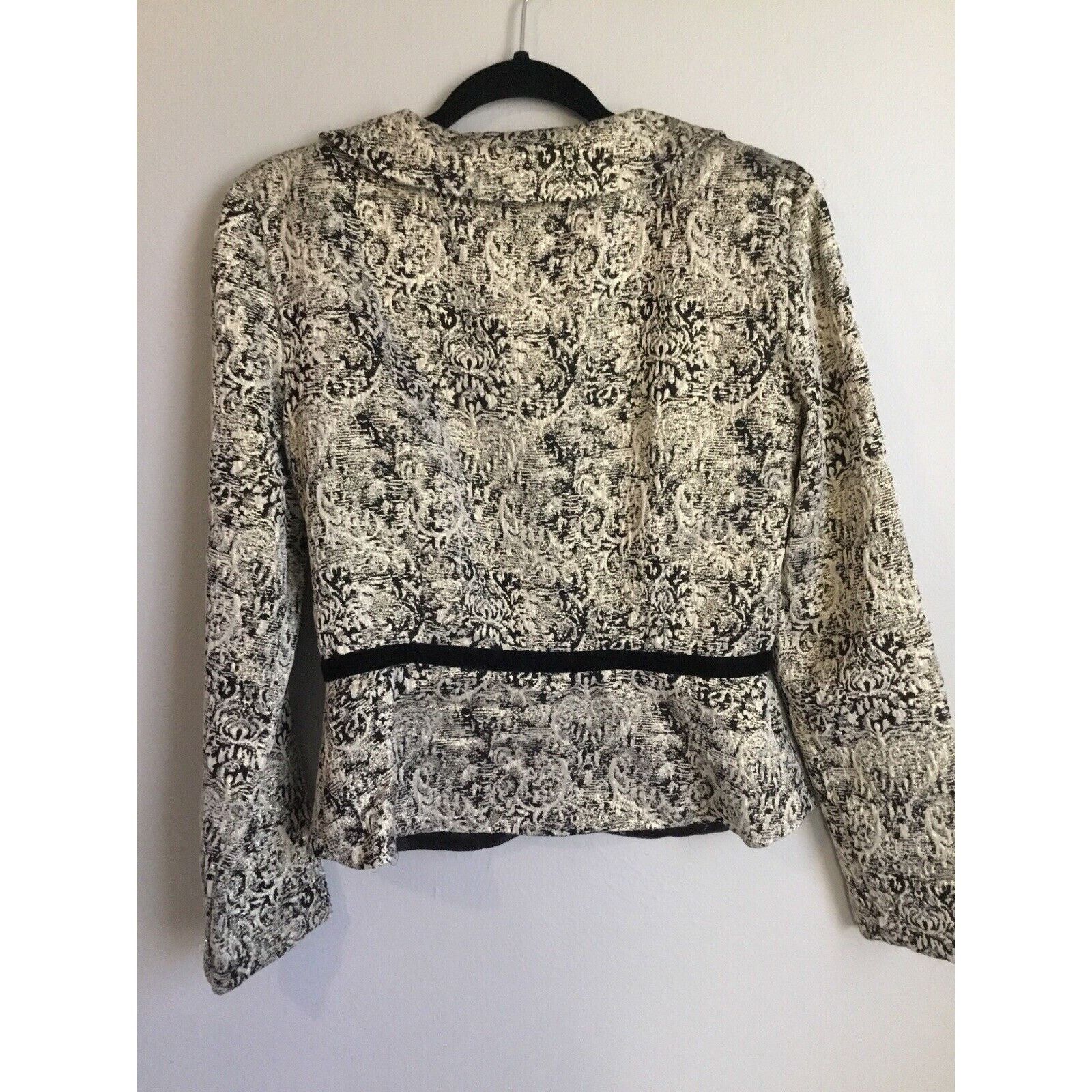 Nicole Club Danny & Nicole VTG jacket12 Black White Classic Holiday Size XL / US 12-14 / IT 48-50 - 2 Thumbnail