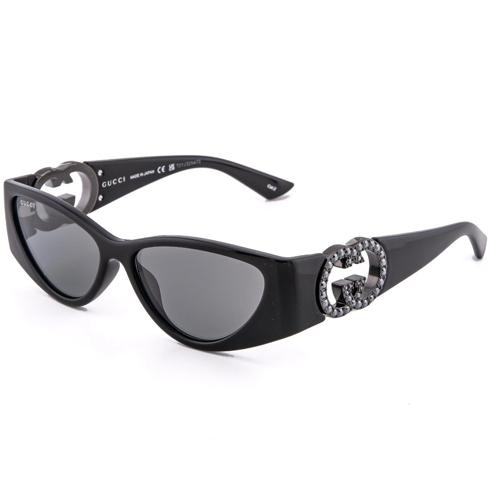 Gucci GUCCI GG1824S Black Cat Mask 1824 GG Logo Sunglasses 004 Size ONE SIZE - 4 Thumbnail