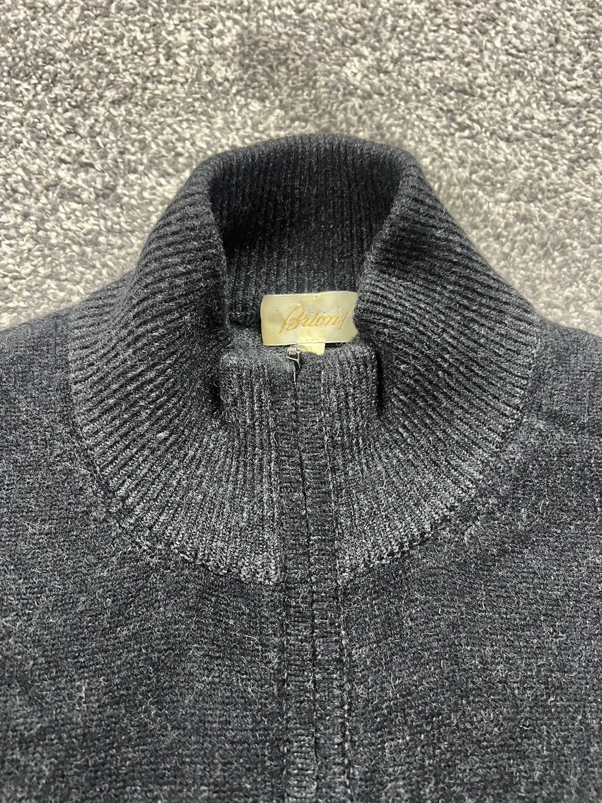 Brioni brioni cashmere zip sweater Size US XL / EU 56 / 4 - 5 Thumbnail