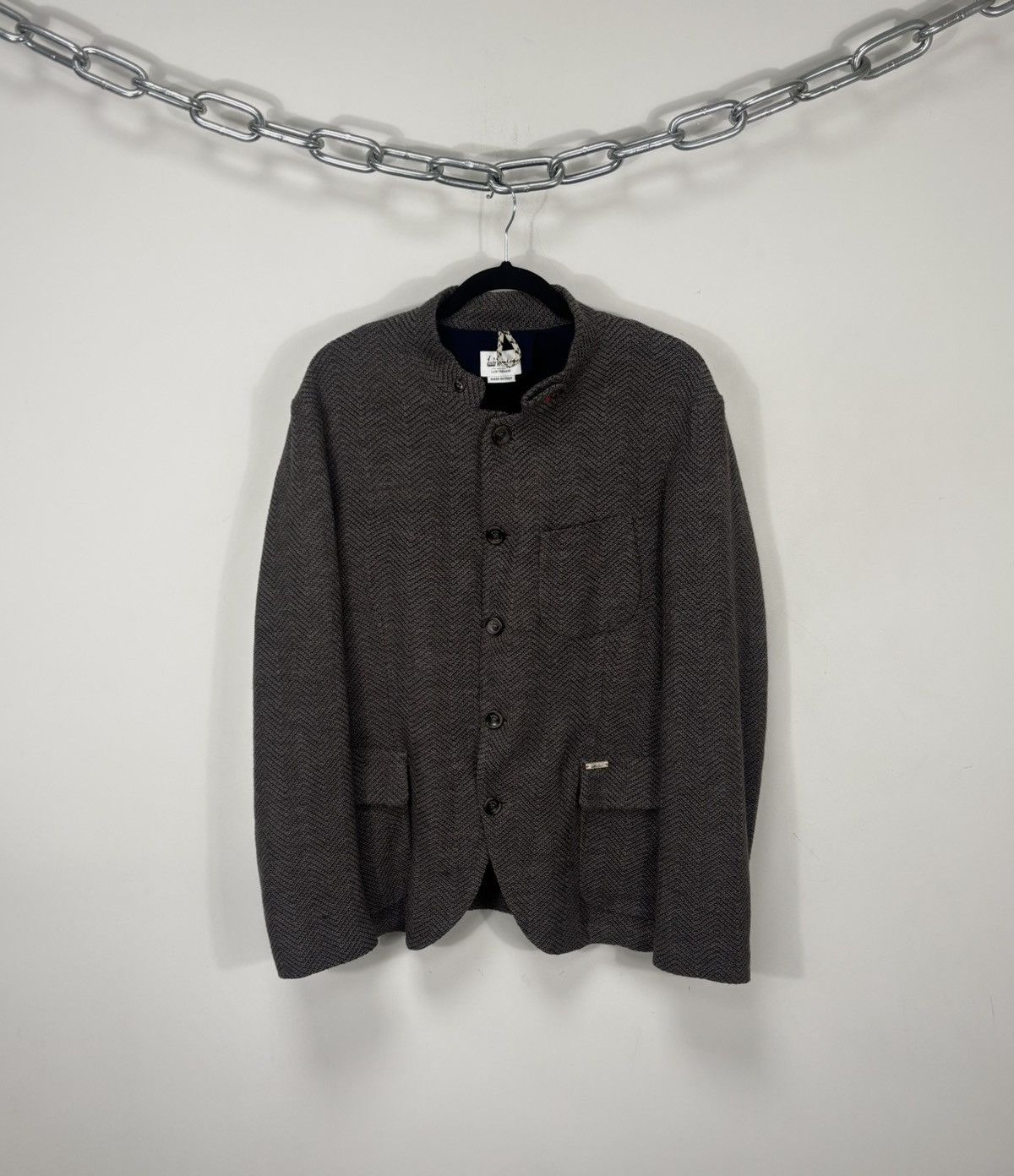 Other Luis Trenker Men’s Herringbone Brown Wool Collar Jacket Size US L / EU 52-54 / 3 - 1 Thumbnail