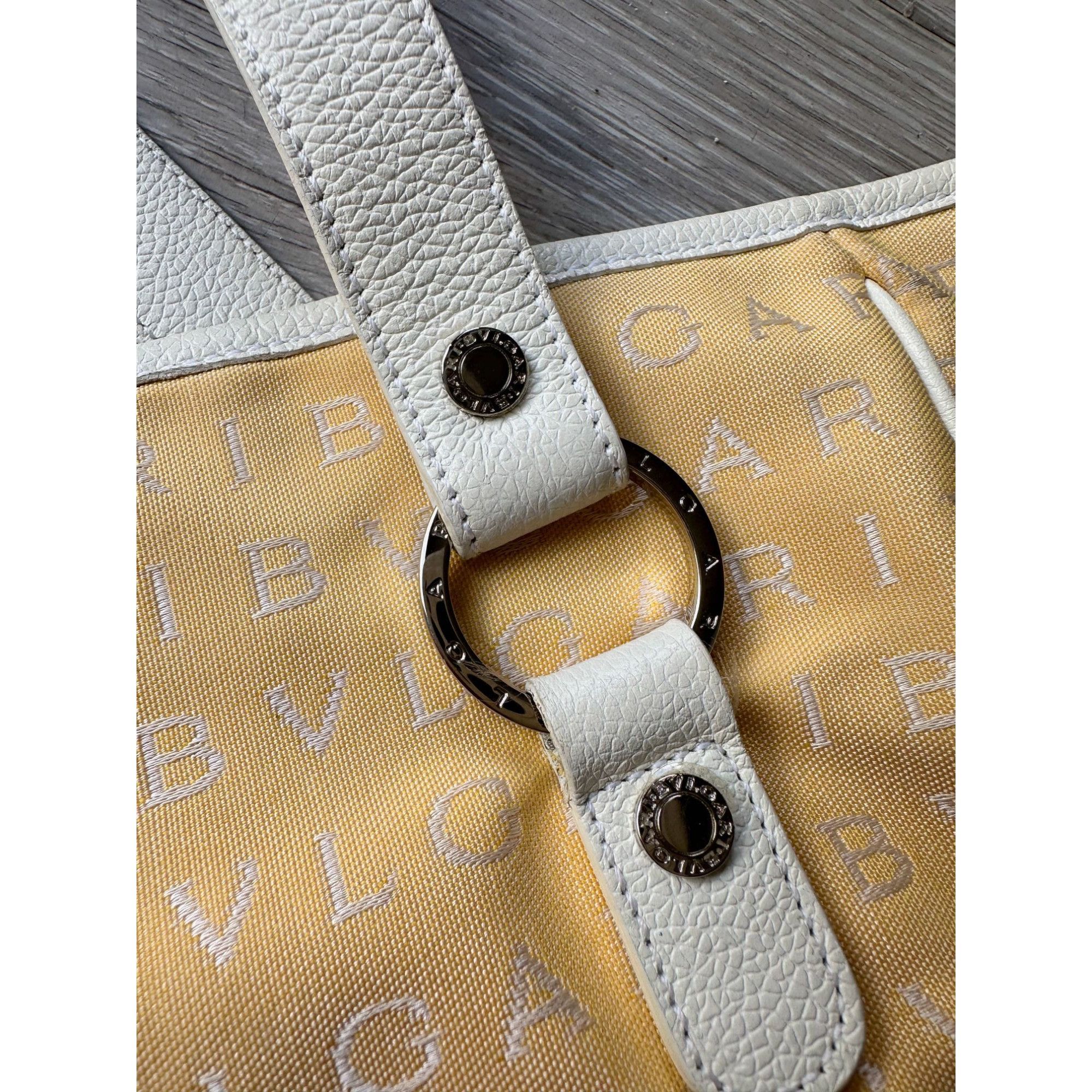 Bvlgari Bvlgari Logo Mania Pale Yellow Shoulder Bag / Tote Size ONE SIZE - 14 Thumbnail