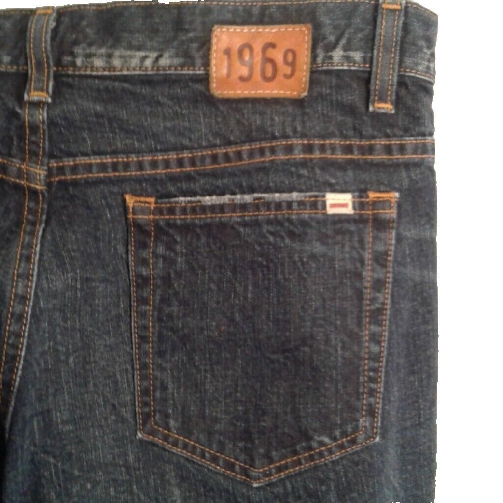 Gap 1969 Gap 12 denim blue jeans Western Boot Cut Pockets Destro Size 34" / US 12 / IT 48 - 6 Thumbnail