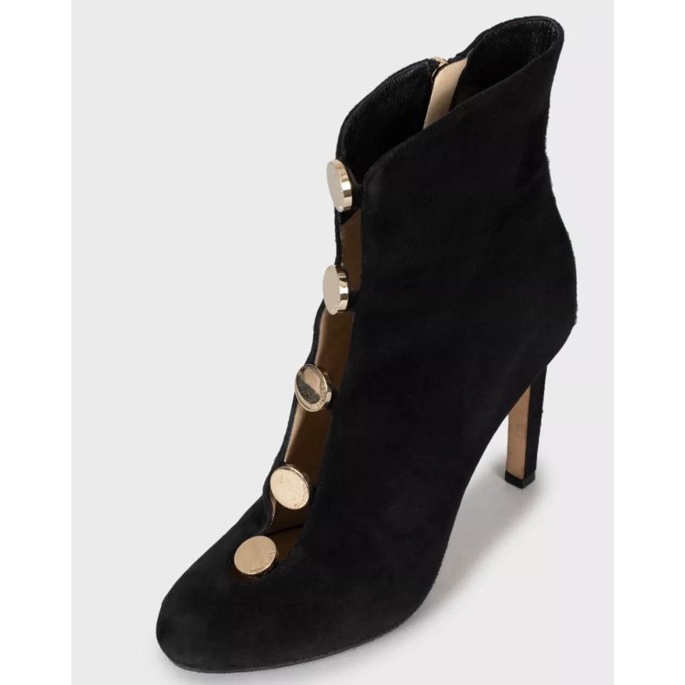 Jimmy Choo Jimmy Choo Loretta Black Suede Ankle Boots - Sz 39 Size US 9 / IT 39 - 3 Thumbnail