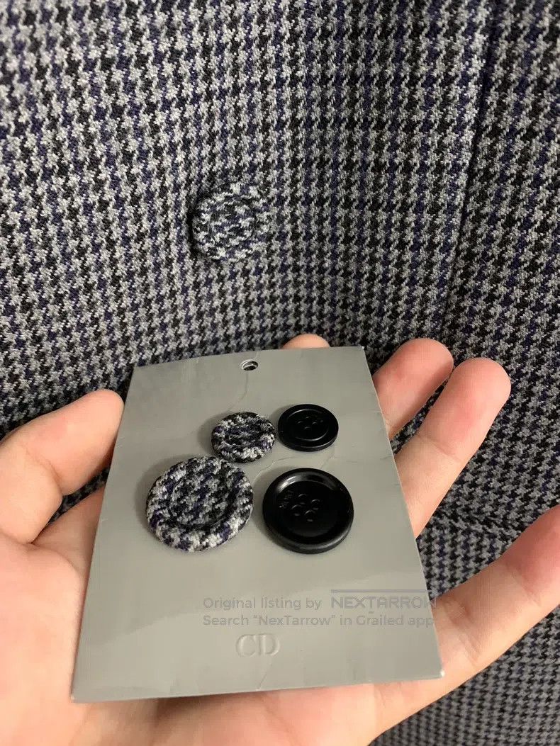 Dior Dior Gun Collar Double-breasted Herringbone Greatcoat Size US L / EU 52-54 / 3 - 7 Thumbnail