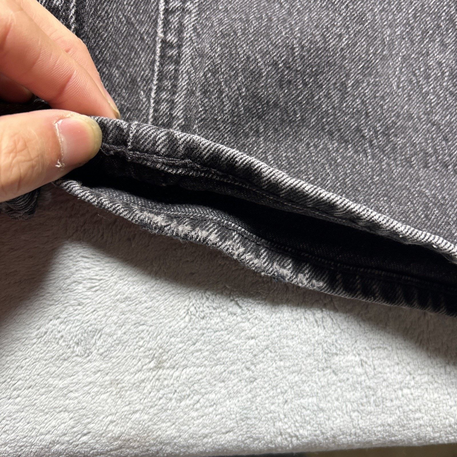 Old Navy Loose Baggy Jeans Women 18 42x27 Hamilton Black Wide Relaxed Size 40" / US 18 - 11 Thumbnail