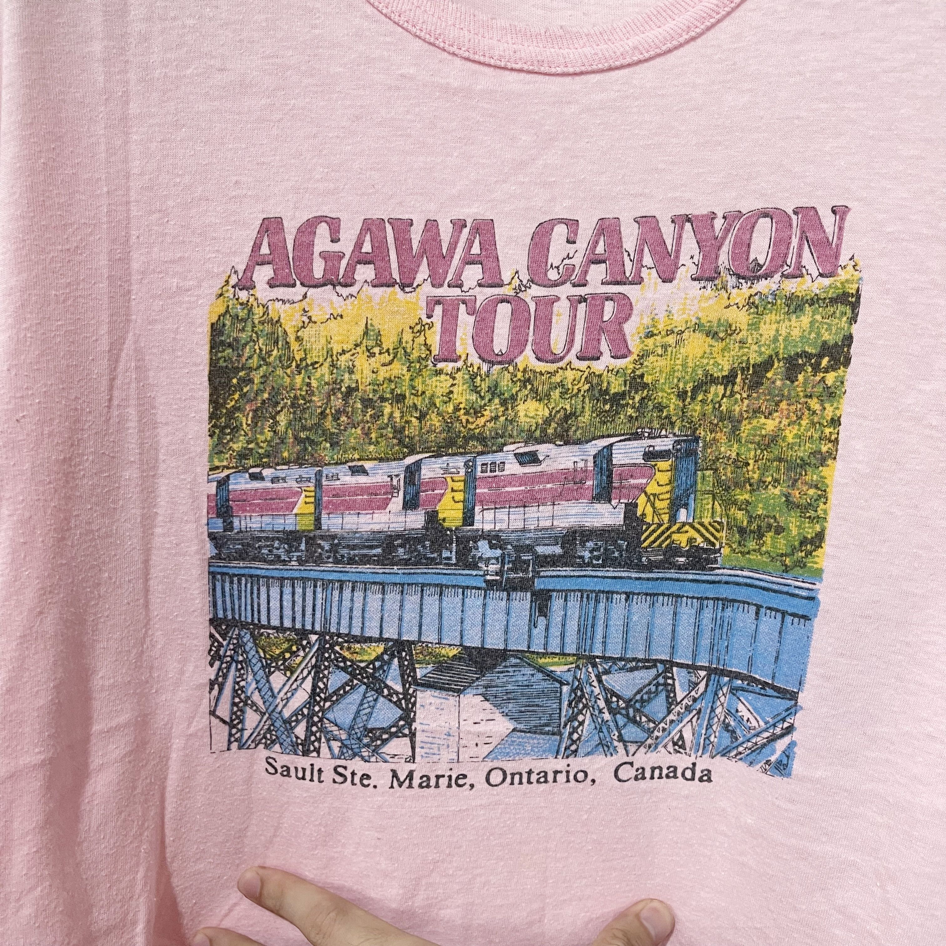 Vintage Vintage 80s Agawa Canyon Tour T-Shirt Size US XXS / EU 40 - 2 Thumbnail