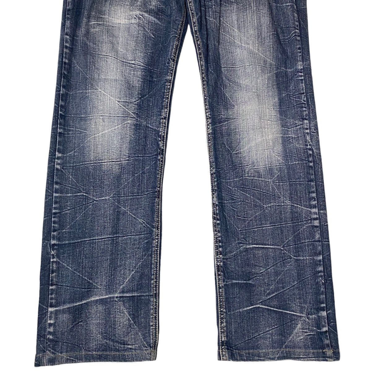 If Six Was Nine Flared Big Whiskered Straight Cut Jeans Size US 37 - 6 Thumbnail
