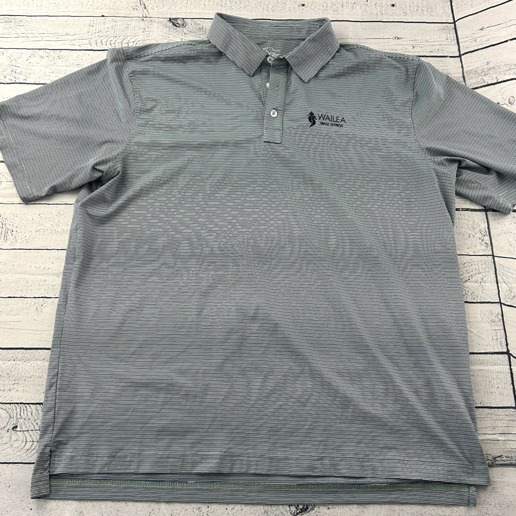 Vintage Straight Down Wailea Maui Short Sleeve Golf Polo Shirt Mens XXL Blue Performance Shirt Womens? Size US XXL / EU 58 / 5 - 2 Thumbnail