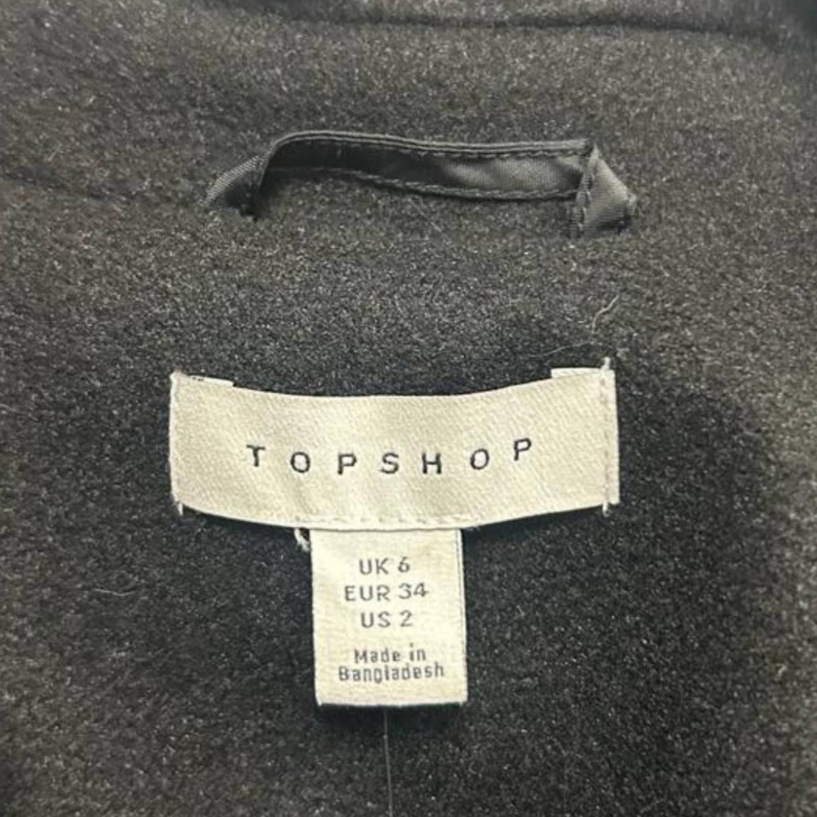 Topshop TOPSHOP DOUBLE BREASTED COAT Size XS / US 0-2 / IT 36-38 - 3 Thumbnail