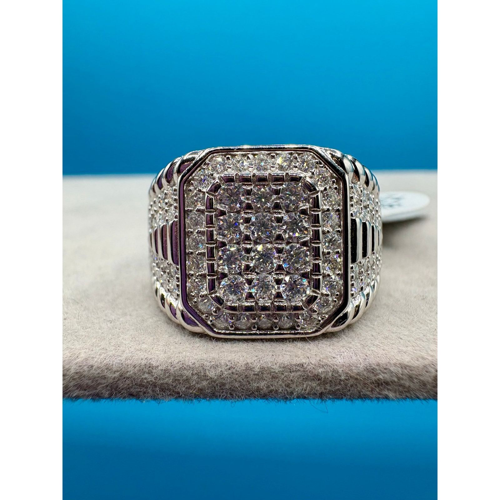 Jewelry Sz.12 - 3.5CTW Moissanite in 925 Sterling Silver Ring NWT Size ONE SIZE - 9 Thumbnail