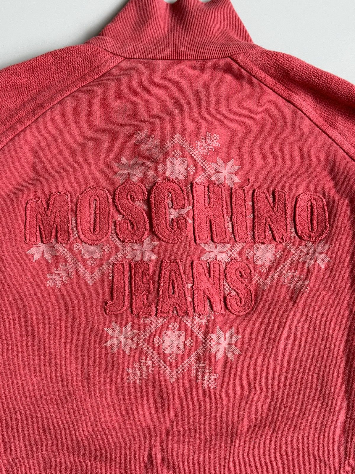 Moschino Vintage Moschino Jeans 1/4 Zip Pullover Sweatshirt Big Logo Size US M / EU 48-50 / 2 - 3 Thumbnail