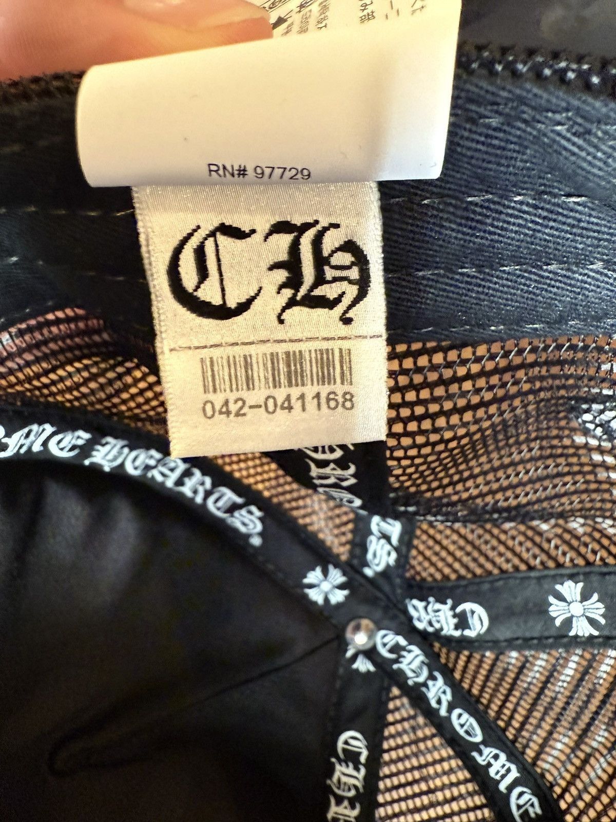 Chrome Hearts Chrome Hearts Black Triple Cross Leather Trucker Hat Size ONE SIZE - 6 Thumbnail