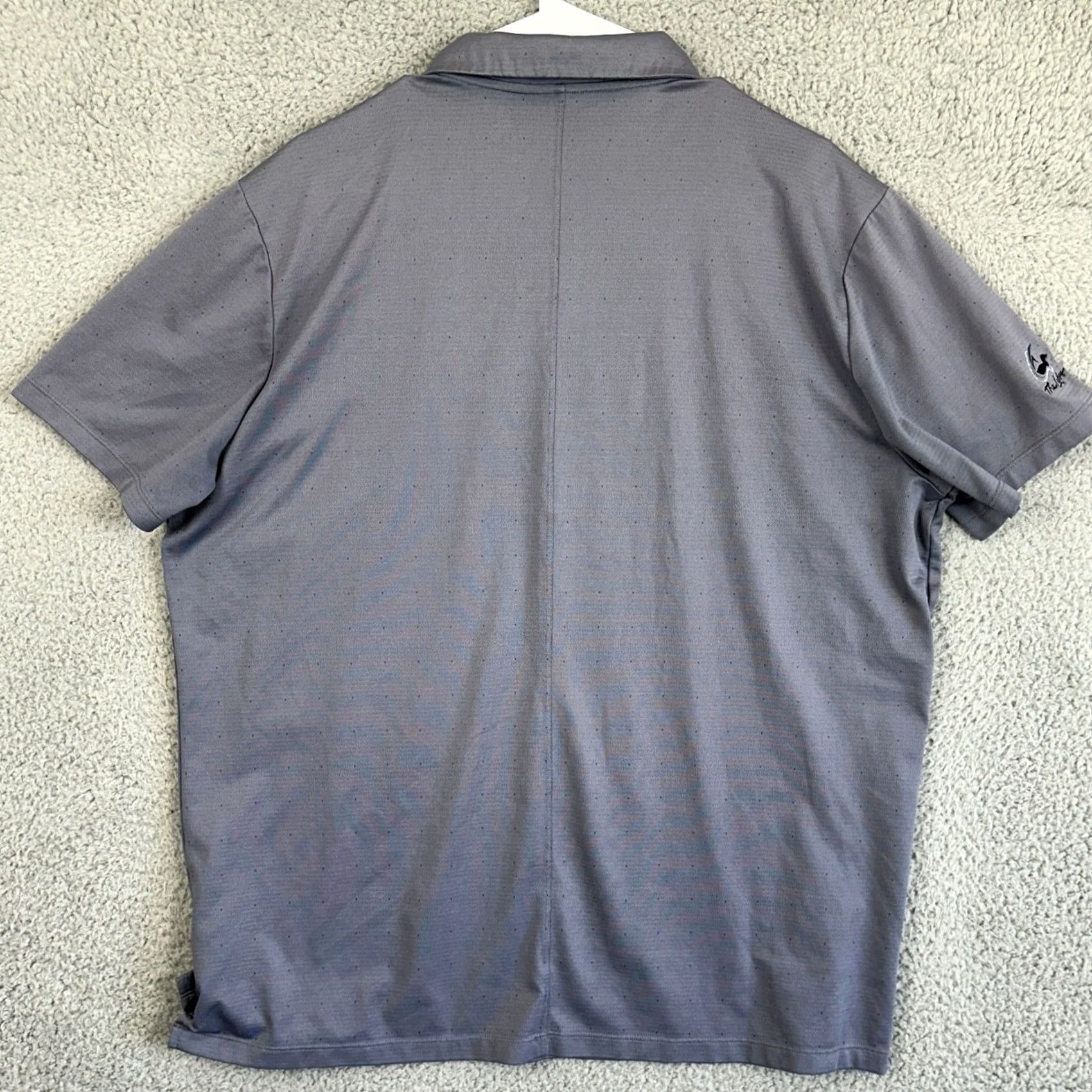 Nike Nike Golf Dri-FIT Polo Shirt Mens XL Gray Short Sleeve Swoosh Rugby Athletic Breathable Logo Outdoor 100% Polyester Chest 48 Length 29 Size US XL / EU 56 / 4 - 2 Thumbnail