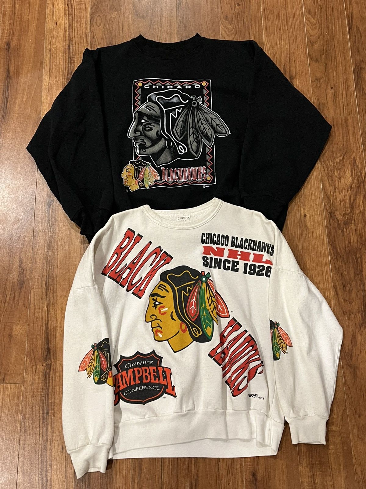 NHL 🔥2 Vintage Chicago Blackhawks Crewnecks - Size small Size US S / EU 44-46 / 1 - 1 Thumbnail