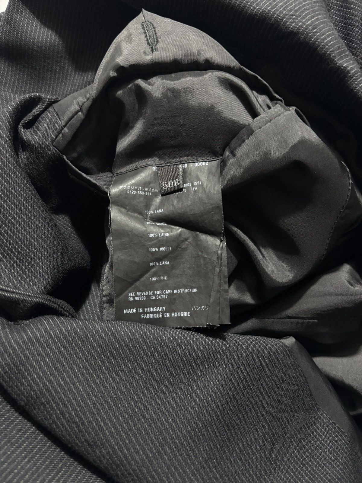 Prada PRADA SINGLE BREASTED PINSTRIPE BLAZER Size 50R - 7 Thumbnail