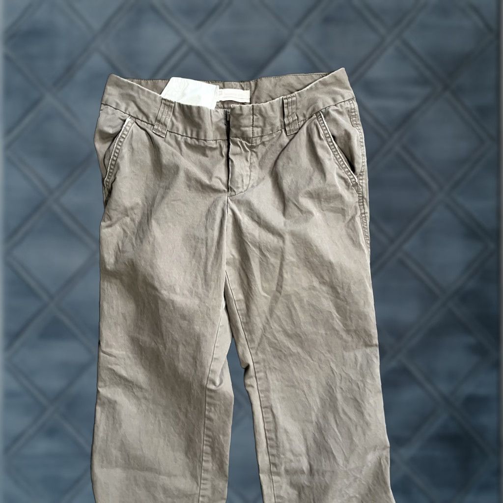 Gap Gap Women’s 8 Beige Favorite Chino Straight Flat Front 100% Cotton Pants (Regular) Size 30" / US 8 / IT 44 - 1 Thumbnail