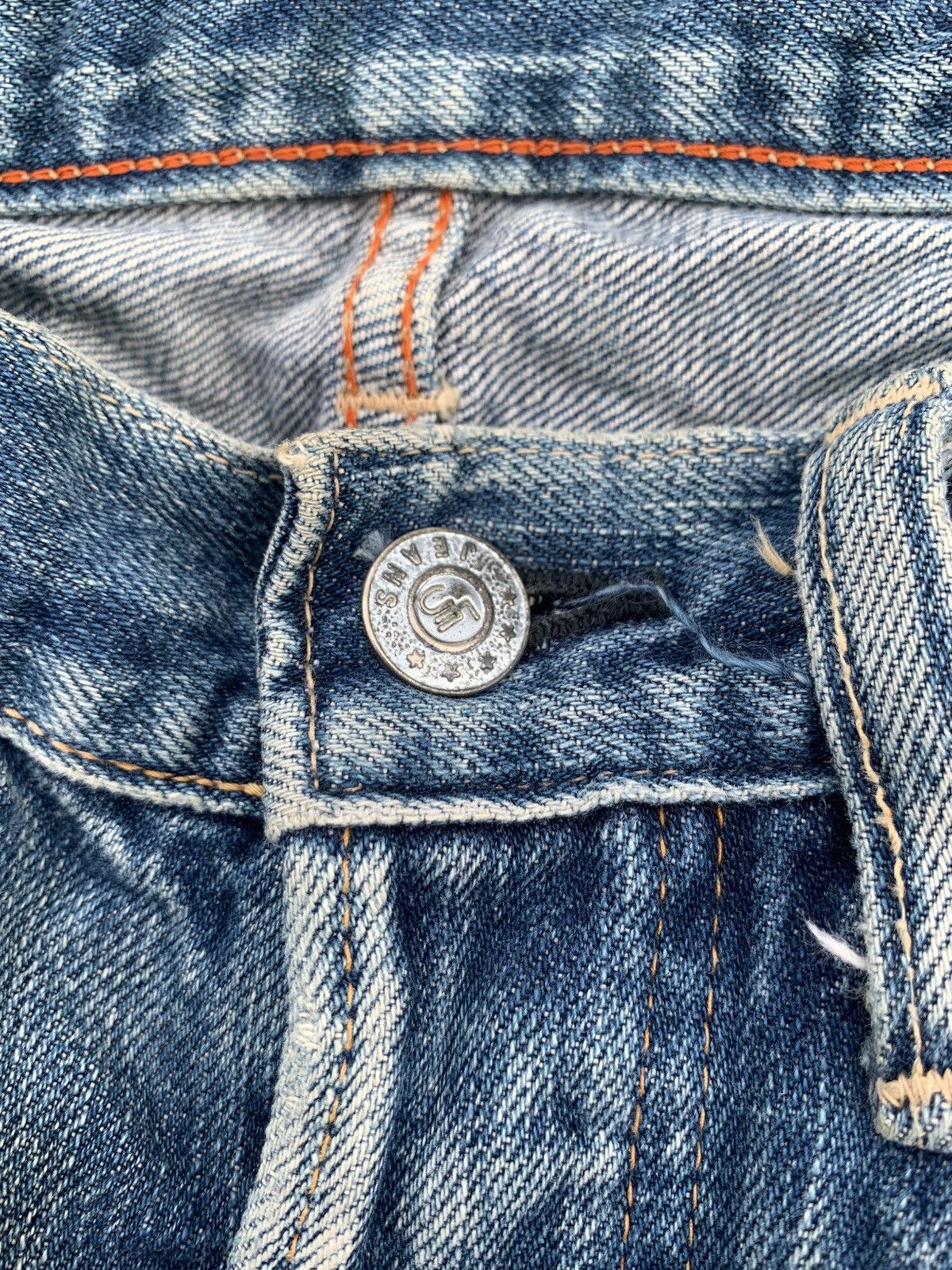 Kapital VINTAGE 45RPM SELVEDGE BUTTON FLY JAPANESE DISTRESSED DENIM Size US 31 - 13 Thumbnail