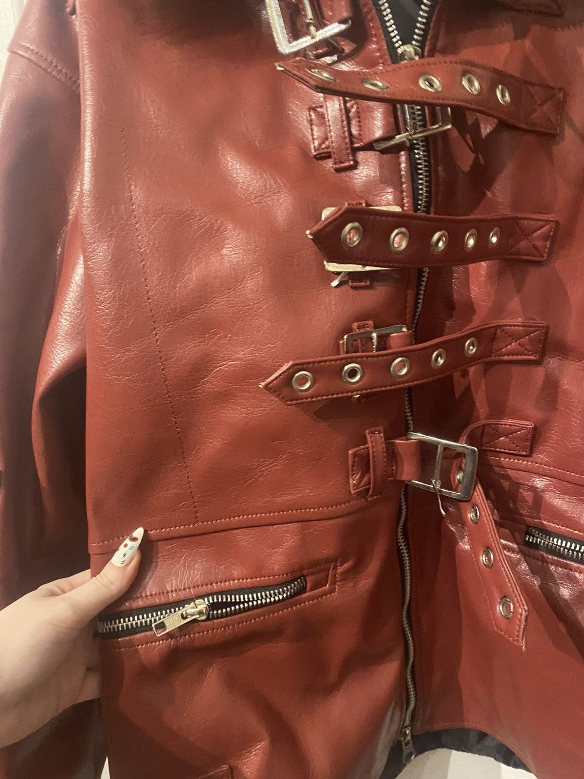 If Six Was Nine × Le Grande Bleu (L.G.B.) Fur leather jacket Size US M / EU 48-50 / 2 - 6 Thumbnail