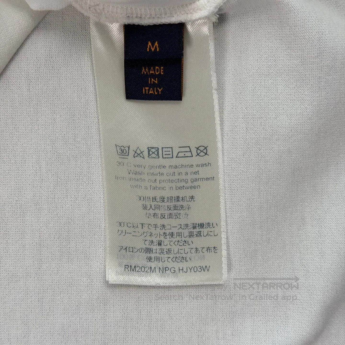 Louis Vuitton LV Linked Logo Embroidery White T-Shirt. Size US M / EU 48-50 / 2 - 4 Thumbnail