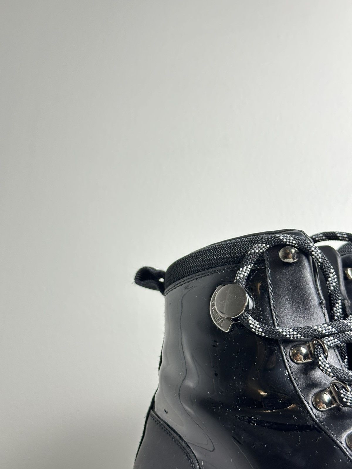 Moncler Moncler Patent Leather Helis Lace Up Boots Size US 6 / IT 36 - 3 Thumbnail