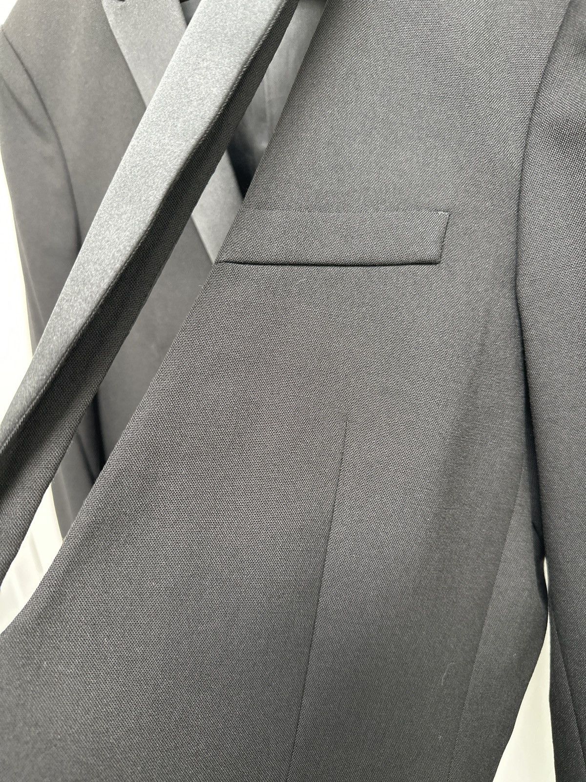 Dior Homme Tux cutout lapel Slim Blazer 50