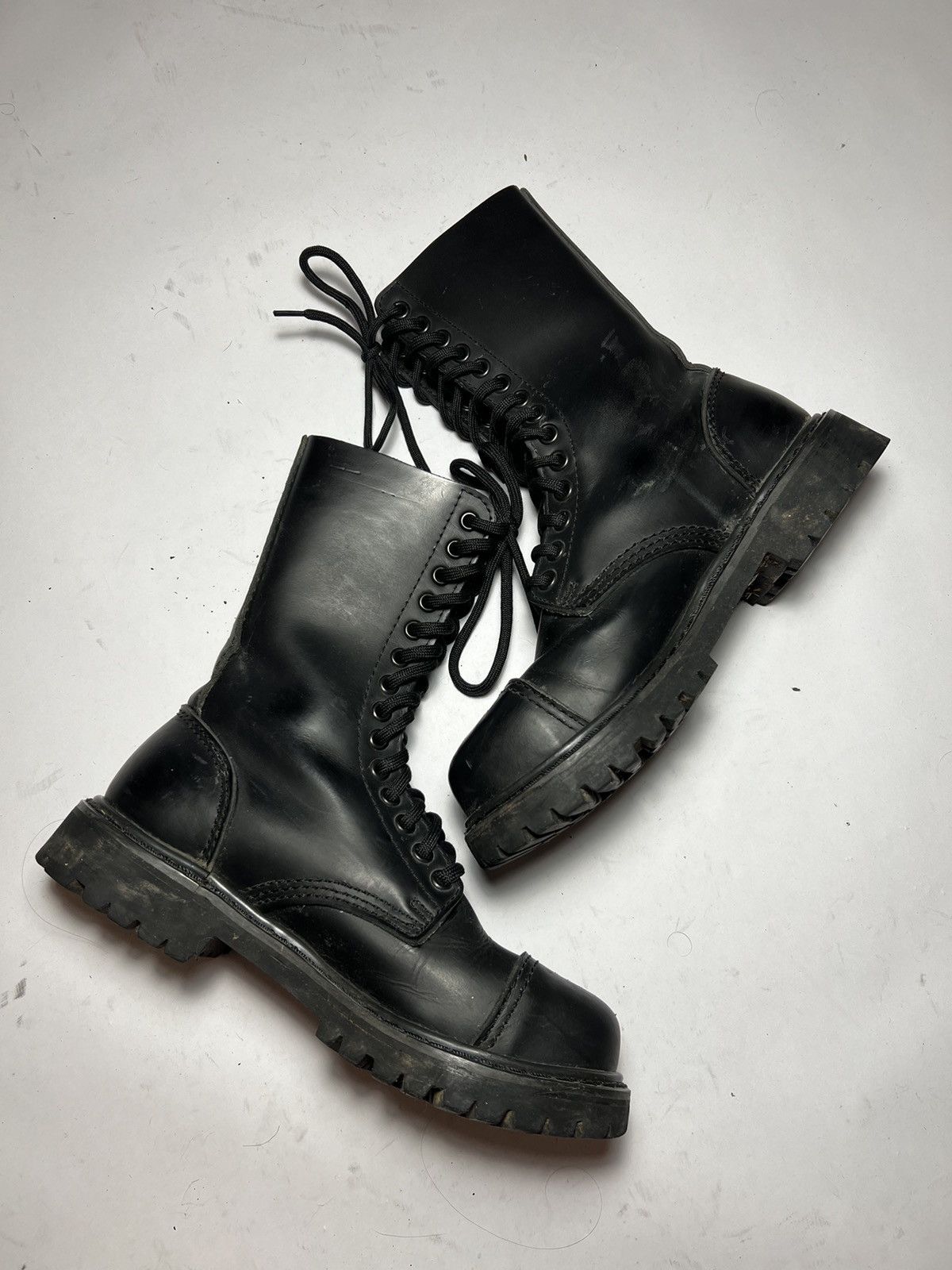Leather Vintage avant garde undercover leather boots Size US 7 / EU 40 - 3 Thumbnail