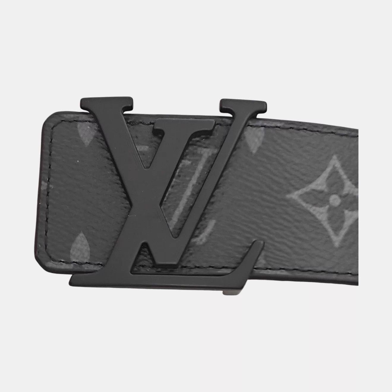 Louis Vuitton LOUIS VUITTON Initiales Monogram Matte Calf Belt 90 4 NWT Size ONE SIZE - 3 Thumbnail