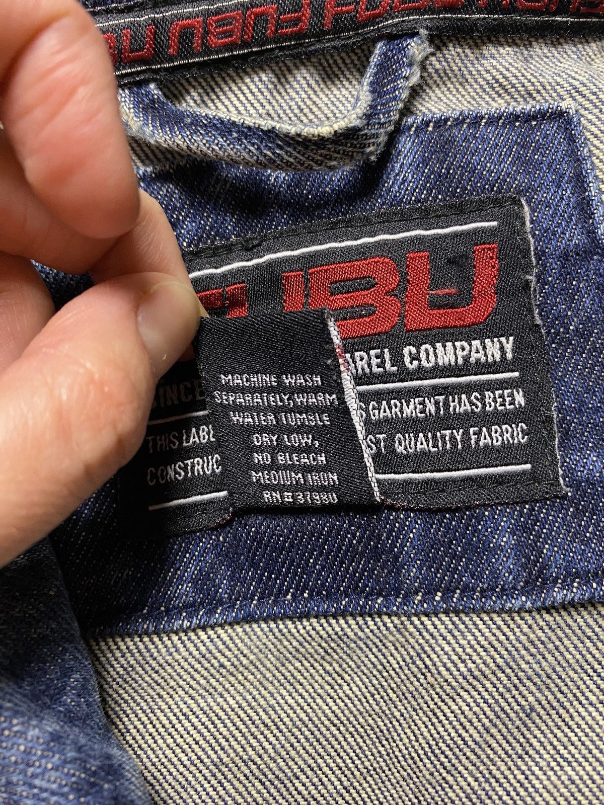 Fubu Fubu Collection blue denim jacket big rap baggy JNCO Size US XXL / EU 58 / 5 - 13 Thumbnail
