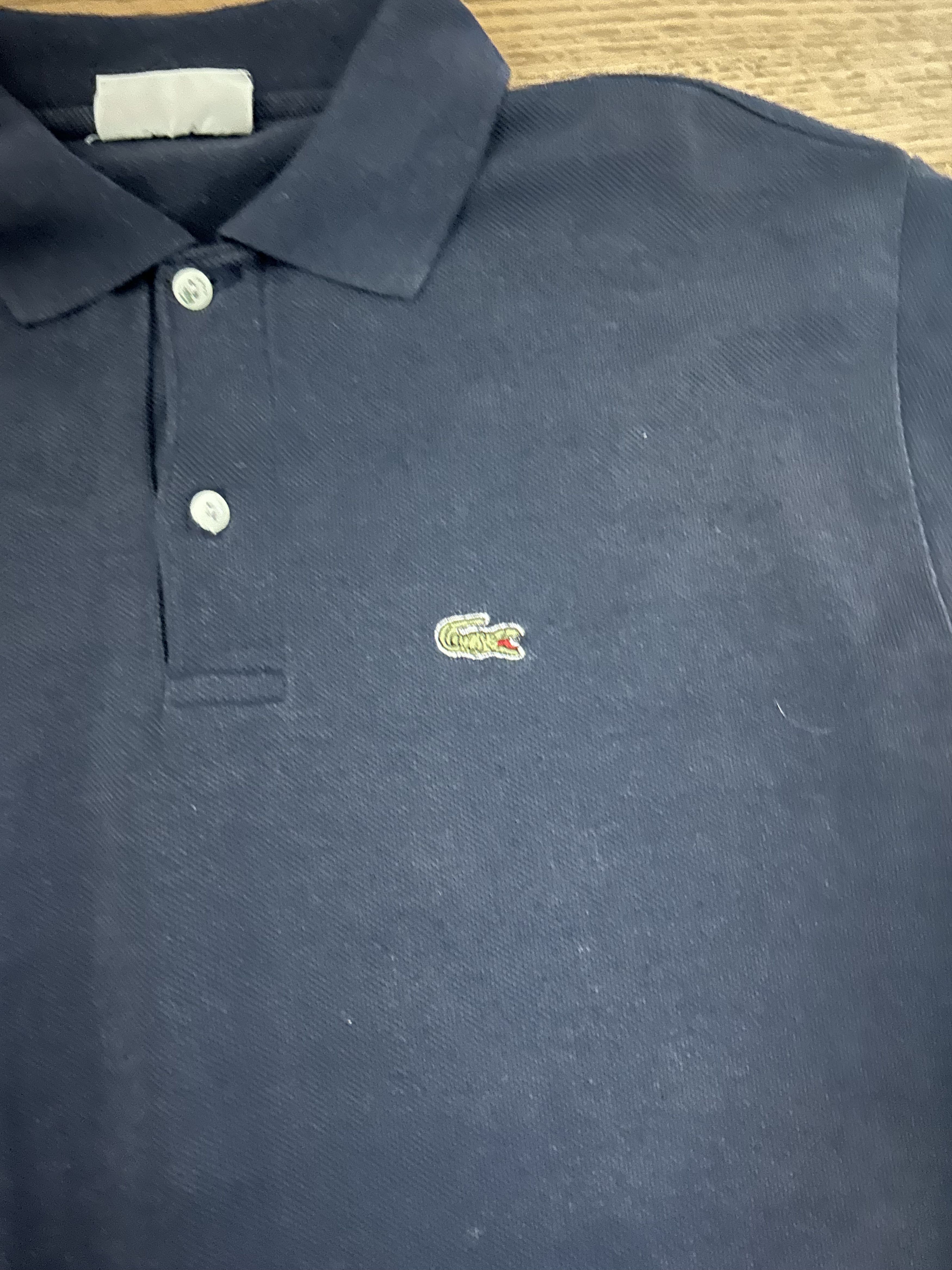Lacoste Vintage Navy Lacoste Polo Size US M / EU 48-50 / 2 - 2 Thumbnail
