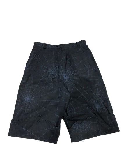 Japanese Brand Peace Now Punk / Goth Spiderwebs Printed Short Pant Size US 28 / EU 44 - 2 Thumbnail