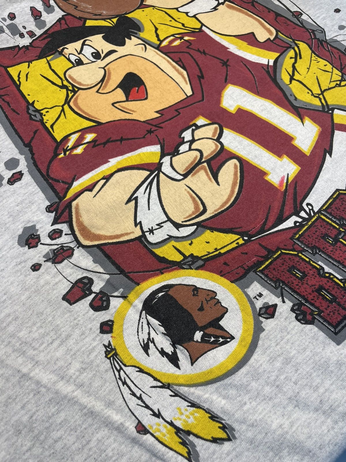 Vintage vintage 90s Flintstones Fred Redskins Size US L / EU 52-54 / 3 - 4 Thumbnail