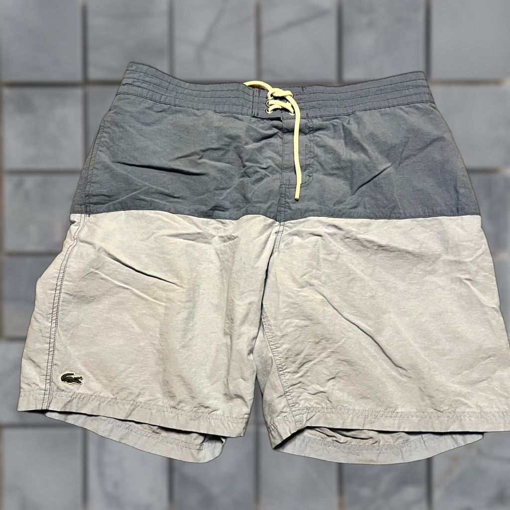 Lacoste Lacoste Swim Trunks Shorts Mens Large Blue Performance Size US 33 - 1 Thumbnail