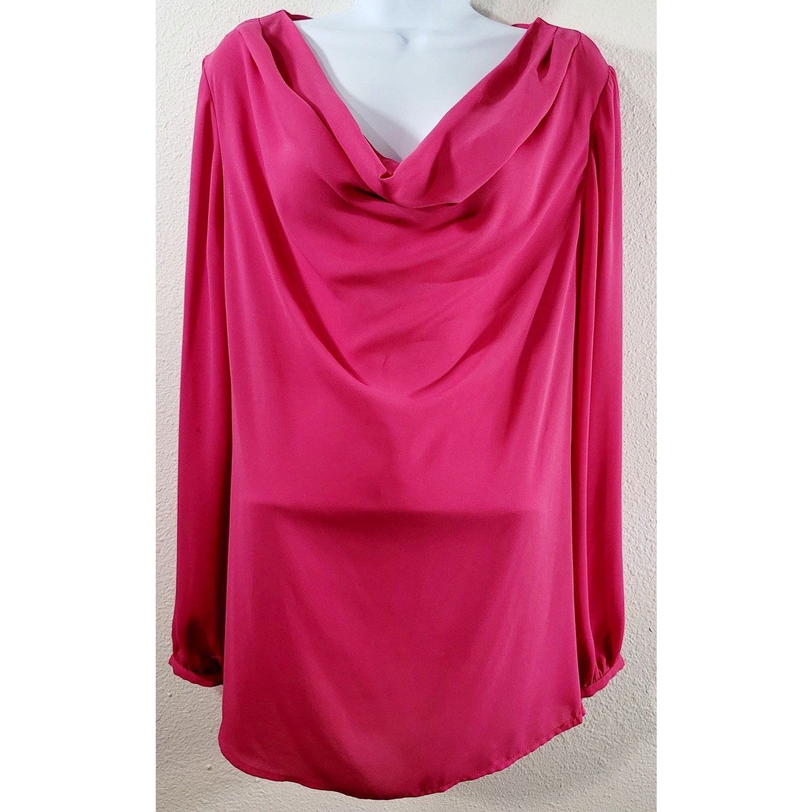 Other Lane Bryant Pink Draped Round Neck Top 14 16 Lightweight Size XL / US 12-14 / IT 48-50 - 1 Thumbnail