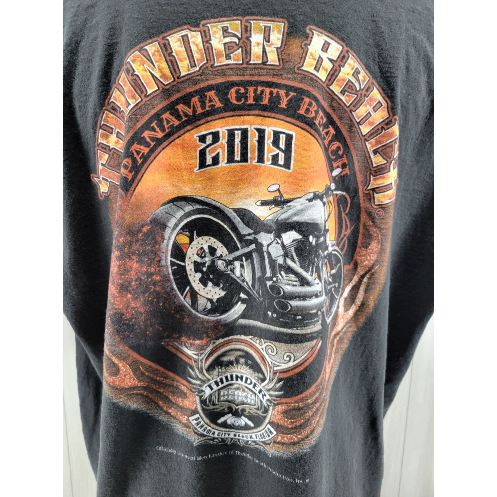Vintage Thunder Beach 2019 T Shirt Mens 3XL Black Panama City Motorcycles Shirt Vintage No N/A Size US XXL / EU 58 / 5 - 7 Thumbnail