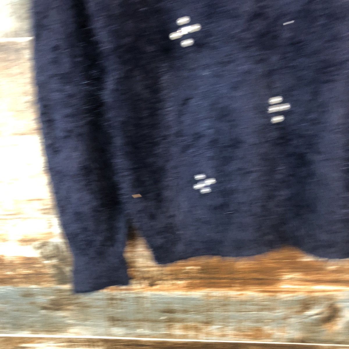 Japanese Brand DL Sos Pita Dark Blue Mohair Knitwear #C361 Size S / US 4 / IT 40 - 7 Thumbnail